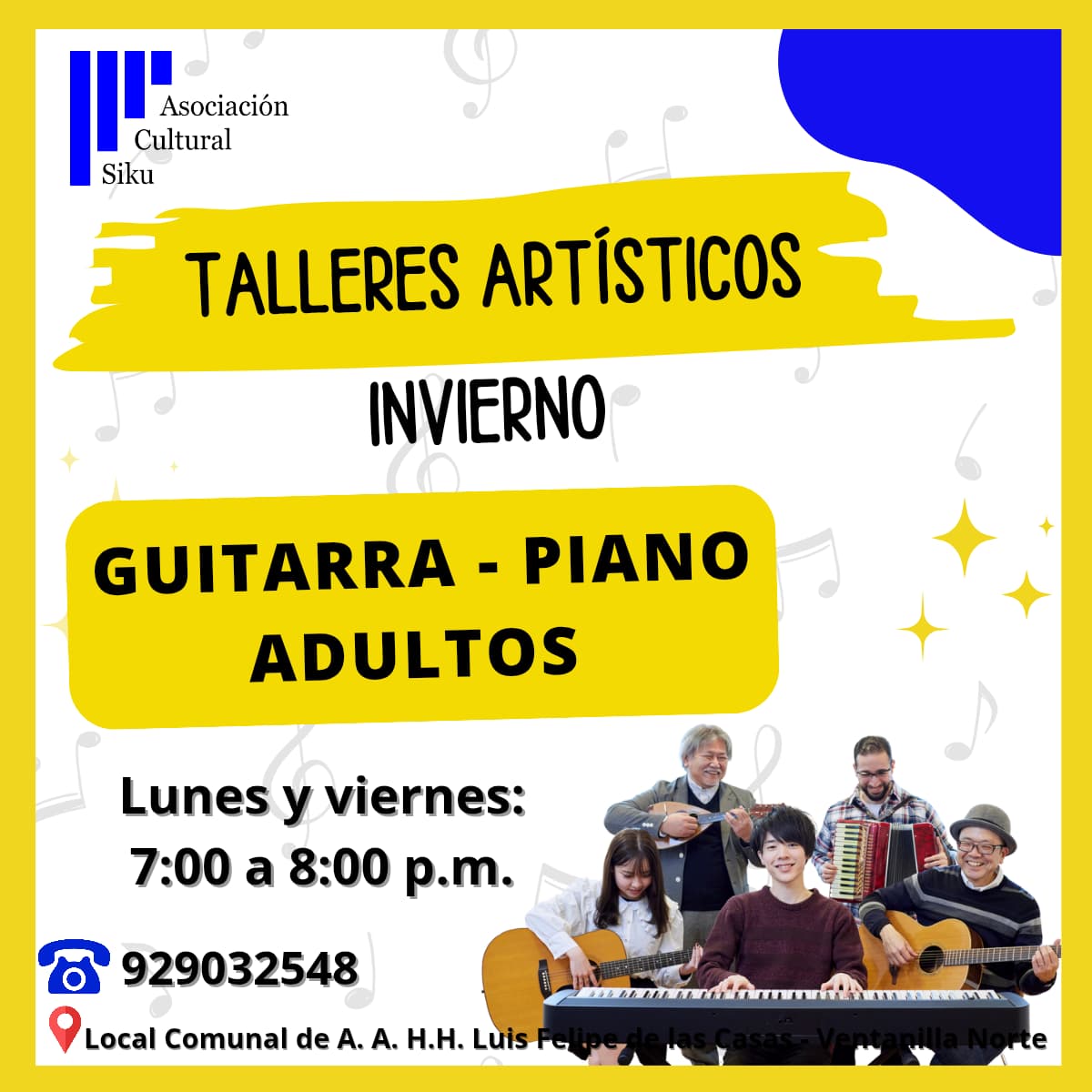 imagen del taller de guitarra y piano adultos 